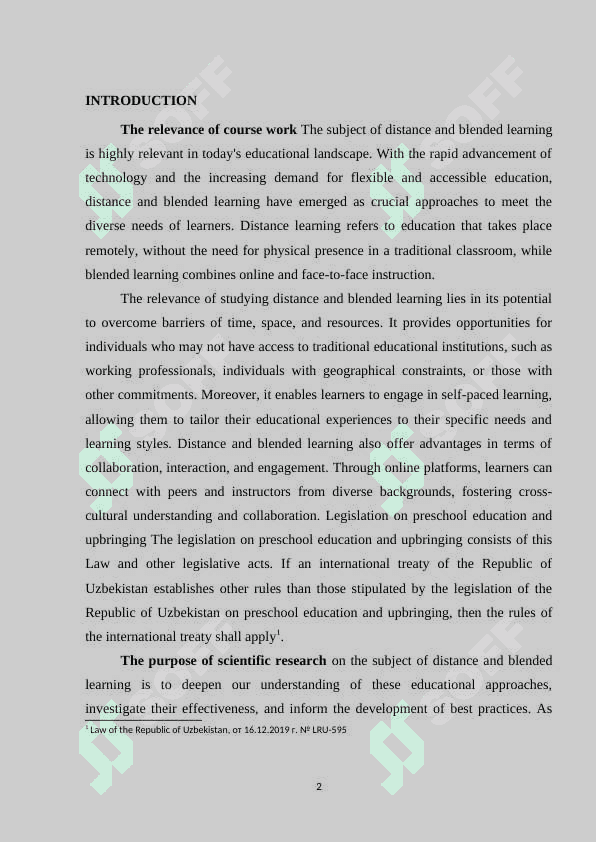 DISTANCE AND BLENDED LEARNING 2
