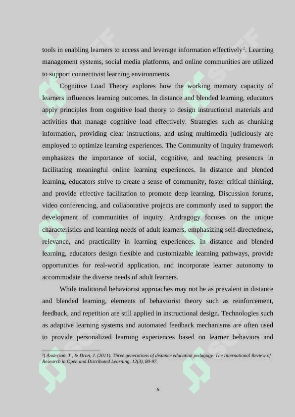 DISTANCE AND BLENDED LEARNING 6