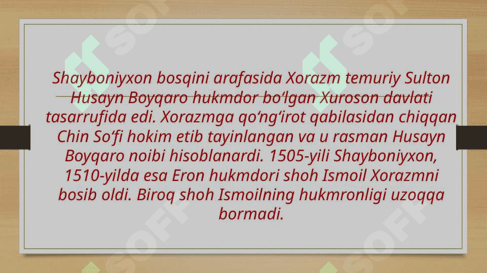 Xiva xonligining tashkil topishi 3