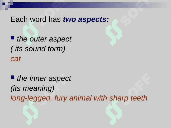 Word Meaning 6