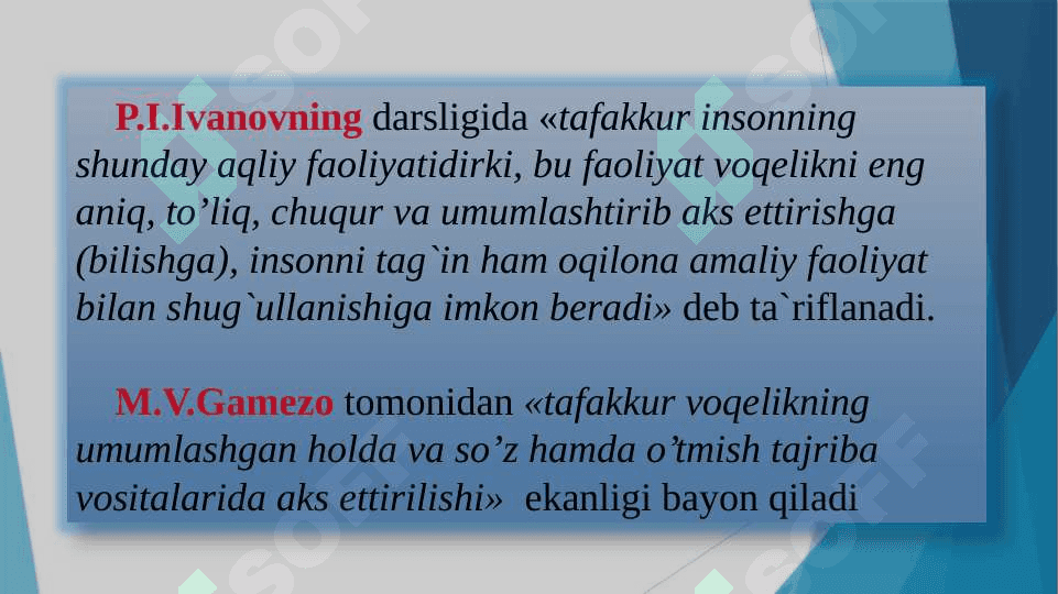 TAFAKKUR VA NUTQ 6