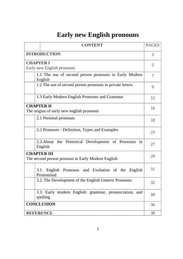 Early new English pronouns