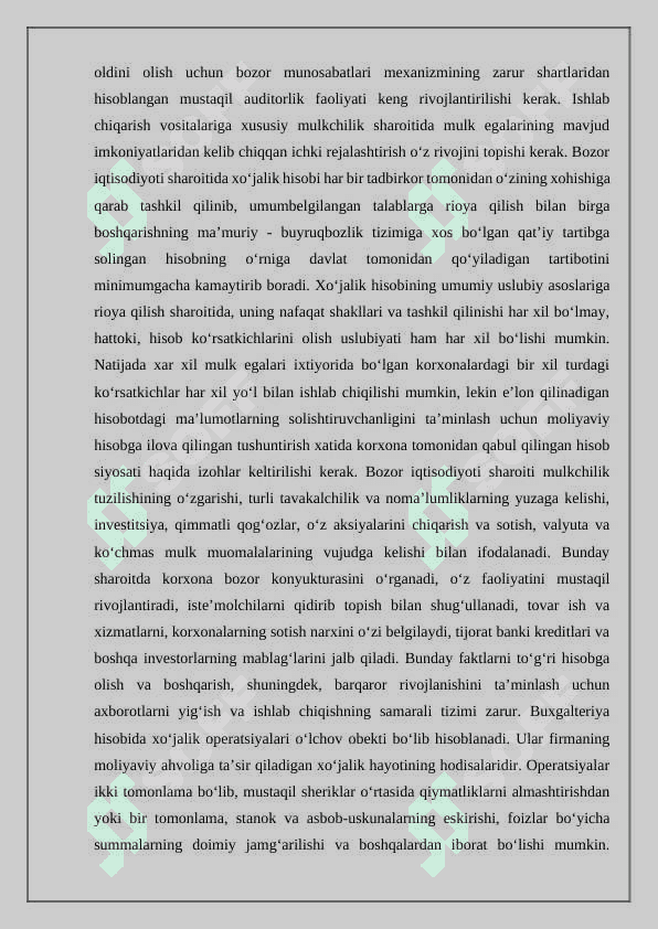 Xo‘jalik hisobi haqida tushuncha va uning turlari 8