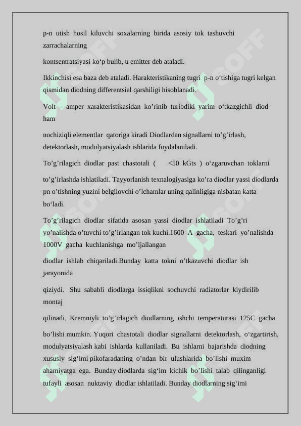 Yarim o'tkazgichli diodlar 4