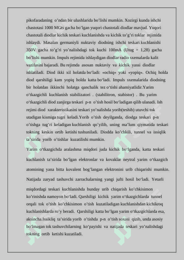 Yarim o'tkazgichli diodlar 5