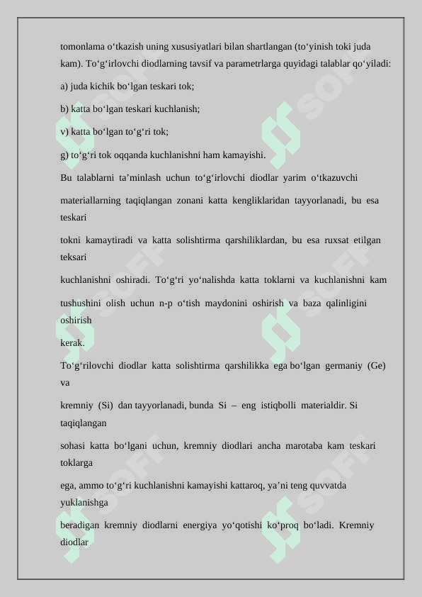 Yarim o'tkazgichli diodlar 8