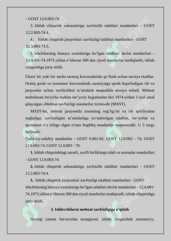 Mehnat muhofazasi taminlashga oid xalqaro tajriba va izlanishlar taxlili 8