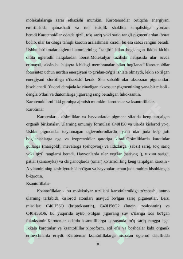 “BARG PIGMENTLARI” 8