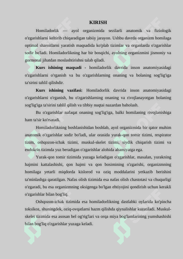 “Homiladorlik davrida inson anatomiyasidagi oʻzgarishlar” 2