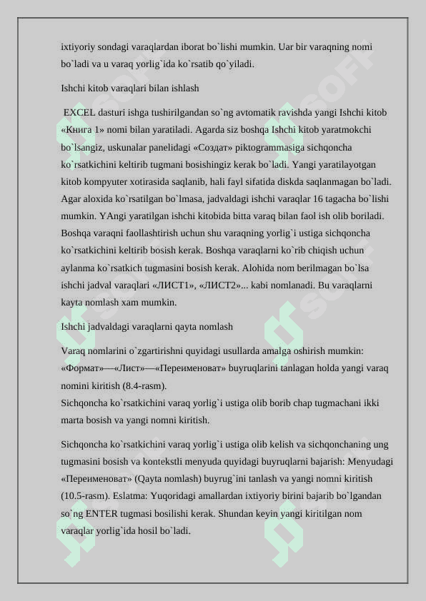 MS EXCEL DASTURIDA MUXANDISLIK MASALALARINI YECHISH 7