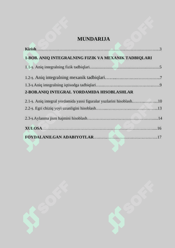 ANIQ  INTEGRALNING  ASOSIY  TADBIQLARI 2