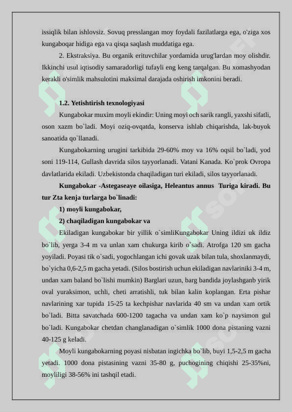Kungaboqar moyini saqlash va qadoqlash 7