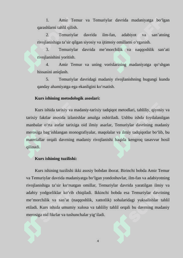 Amir Temur va Temuriylar davrida Movorounnahrda madaniy rivojlanish KURS ISHI.docx 4