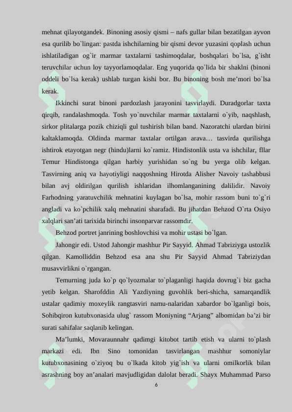 Amir Temur va Temuriylar davrida Movorounnahrda madaniy rivojlanish KURS ISHI.docx 6