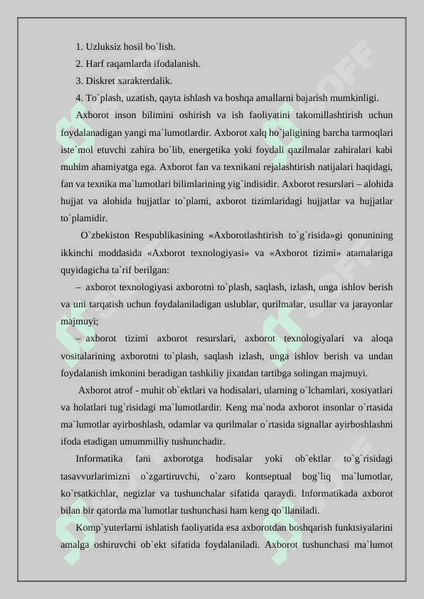 O‘zbekistonda axborot texnologiyalarini rivojlantirishning iqtisodiy – huquqiy asoslari 3