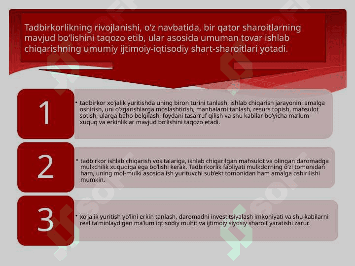 Tadbirkorlik faoliyati va uning shakllari 4