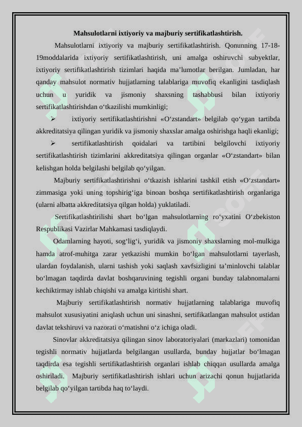Sertifikatlashtirish sxemalarini o'rganish 2