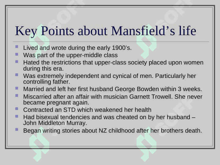 Katherine Mansfield 2