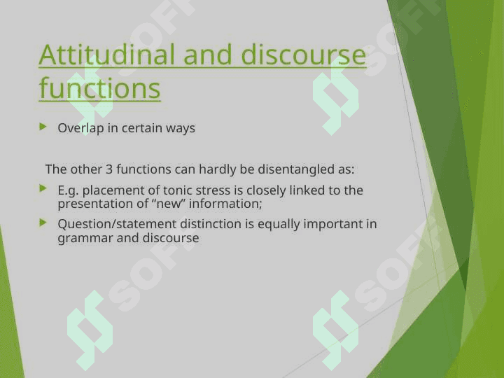 FUNCTIONS OF INTONATION: 6