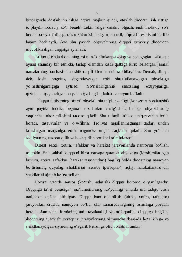 Bollalardagi diqqat yetishmovchiligi sindromi 7