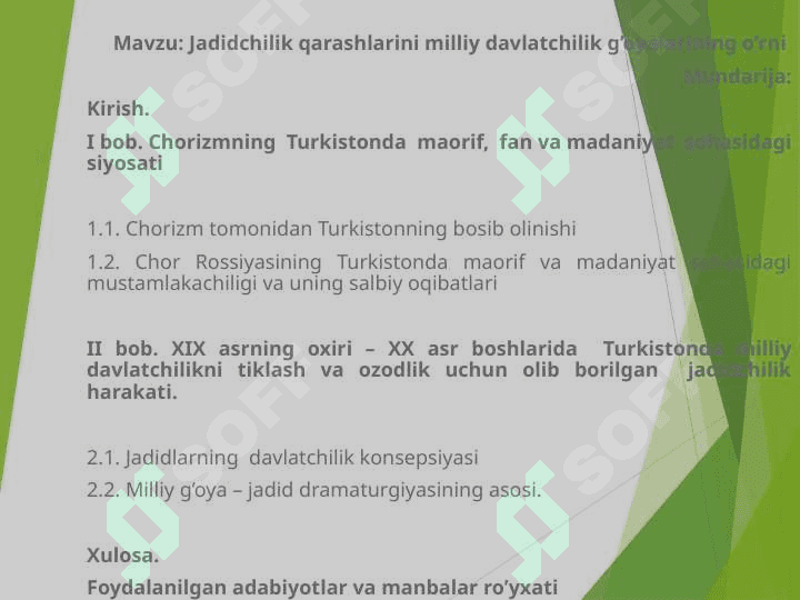 Jadidchilik qarashlarida milliy davlatchilik g’oyalarining o’rni 3