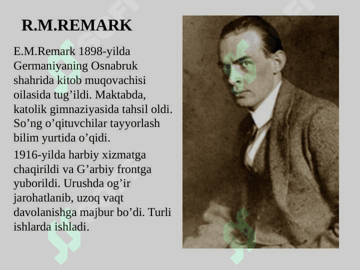 Erix Mariya Remark (1898-1970-yy) 2