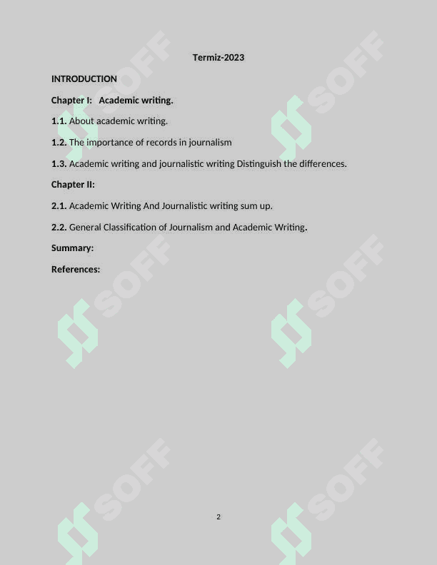 Academic writing and journalism 2
