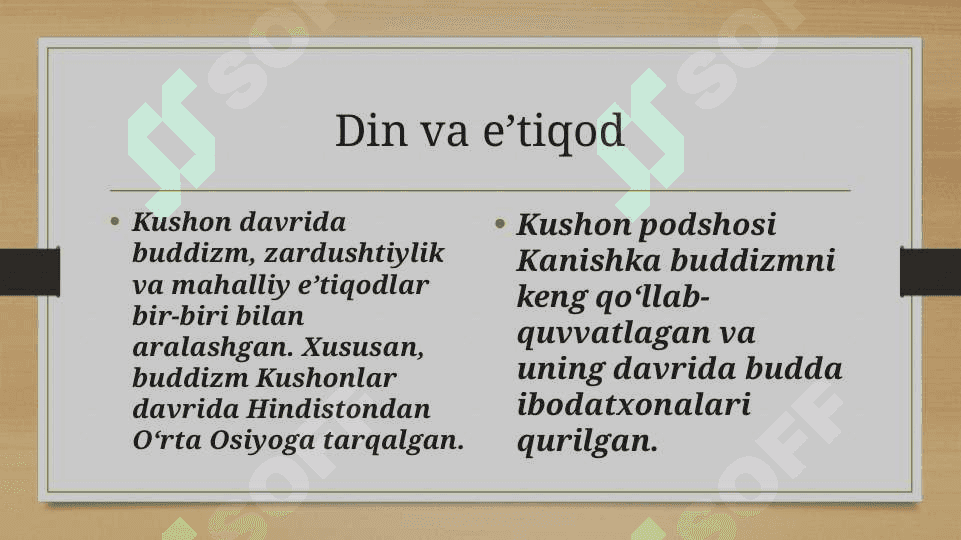 KUSHON PODSHOLIGI DAVRI MADANIYATI VA SAN’ATI 3