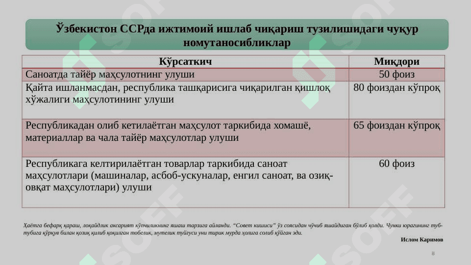 Мустакилликка эришиш арафасида Ўзбекистондаги ижтимоий сиёсий жараёнлар 8