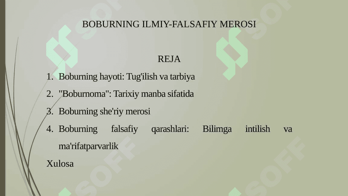 Boburning ilmiy-falsafiy merosi 2