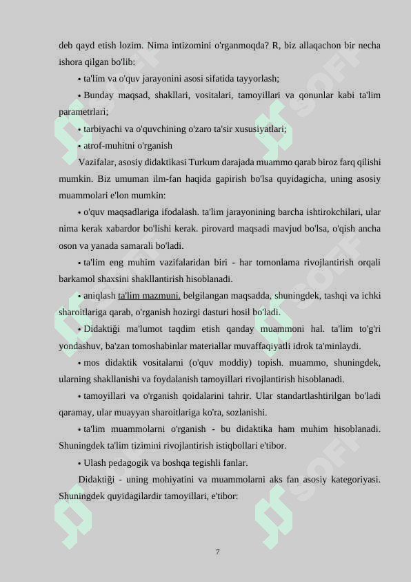 Maktabgacha ta’lim didaktikasi 7
