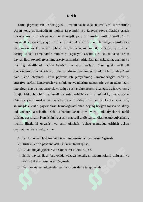 Eritib payvandlash texnologiyasi va jixozlari 3