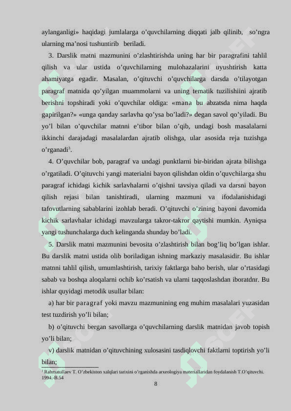 Maktablarda tarix fanini o'qitishda texnik vositalardan foydalanish 8