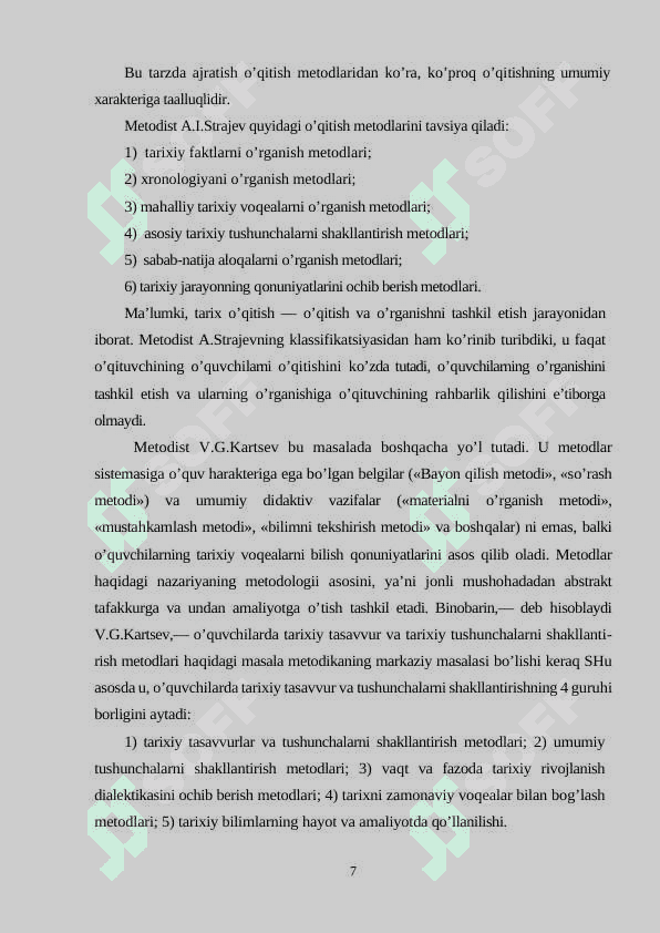 Tarix fanini o'qitishda ko'rgazmali metodlardan foydalanish 7