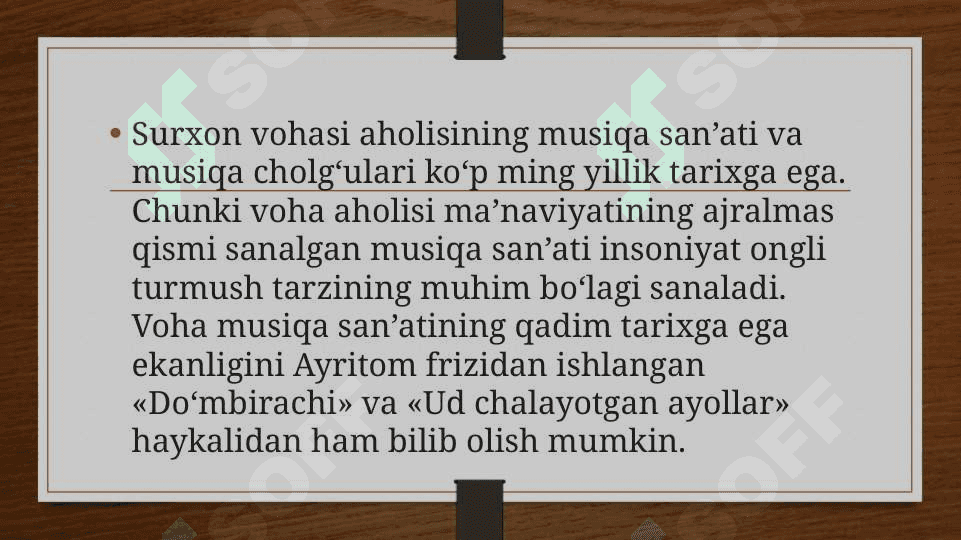 Surxon vohasining    musiqa sanʼati va musiqa cholgʼulari 2