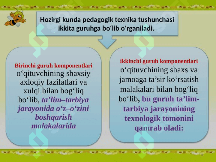 Pedagogik texnika 8