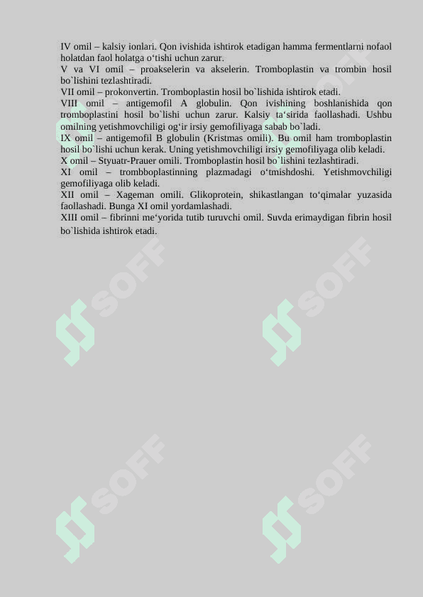 Qonning ivishi va immunitet 2