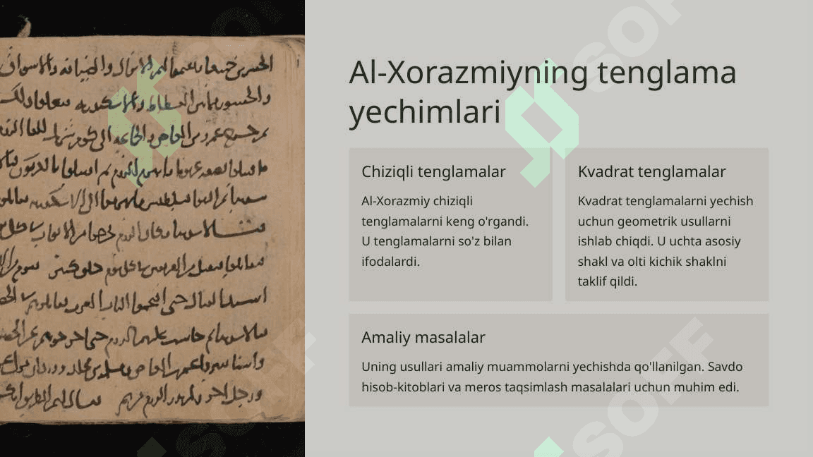 O'rta asr sharq allomalarining matematikaga qo'shgan xissalari 4