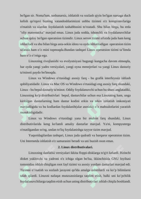 Linux OTini oʻrnatish 7