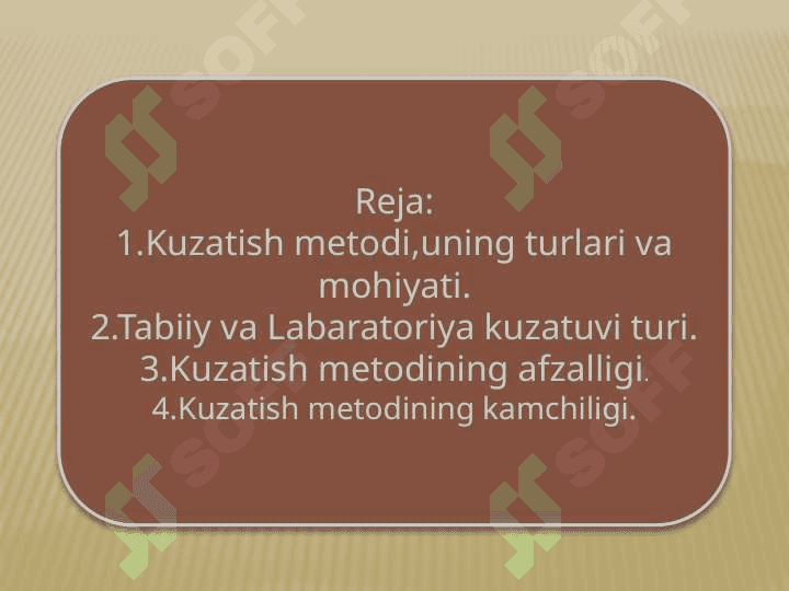 Kuzatish metodi va uning turlari 2
