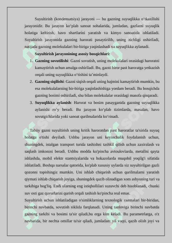 Suyultirish jarayonlari va uskunalari 2