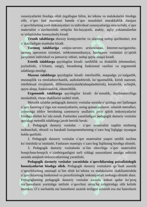 Pedagogik dasturiy vositalar haqida tushuncha 3