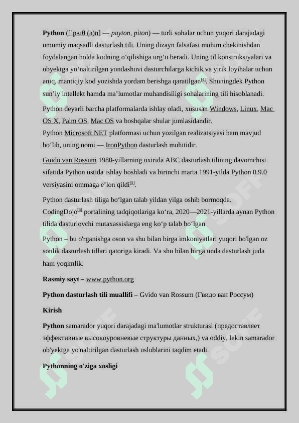 Python dasturida arifmetik amallar bajarish 2