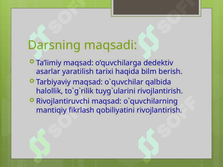 Artur Konan Doylning “Mallalar uyushmasi” asari 2