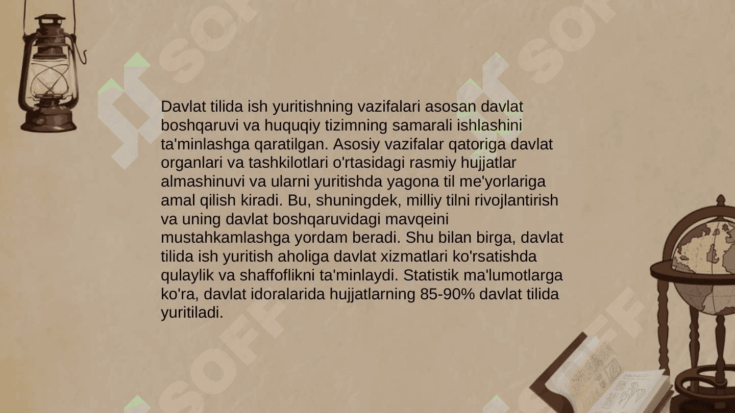 Davlat tilida ish yuritish fanining maqsad va vazifalari. Sharq davlatlarida hujjat yurituvlari. 4