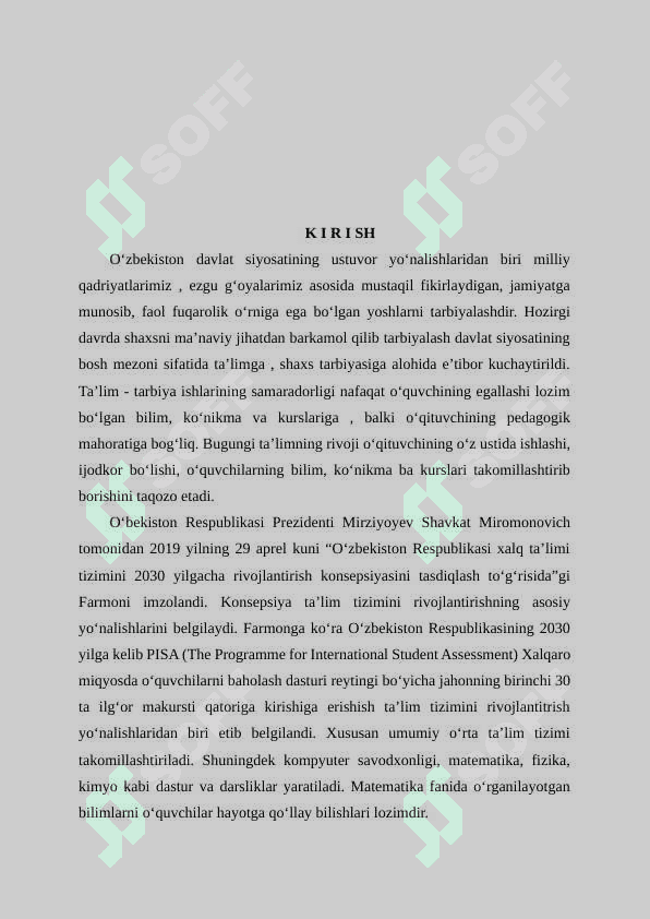 "Savod o‘rgatish davri yozuv darslarida imlo ustida ishlash" kurs ishi 4