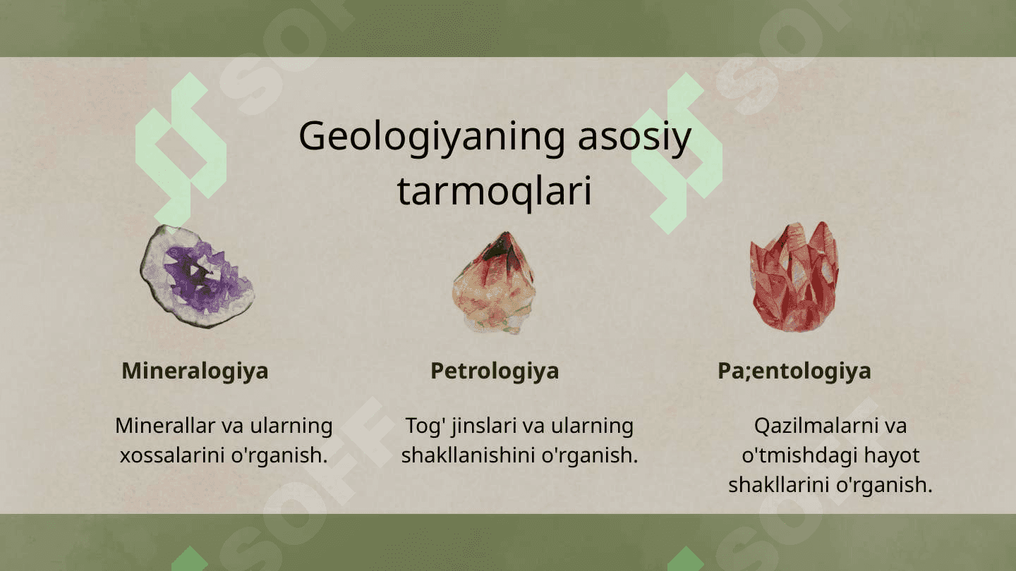 Geologiya fani va uning ahamiyati 4