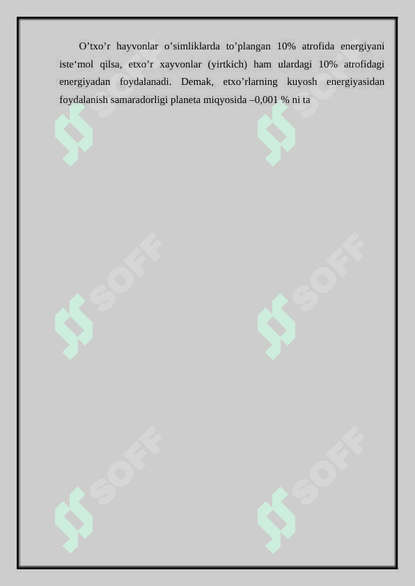 QUYOSH ENERGIYASI QUYOSH ENERGIYASINING TAXSIMLANISHI 8