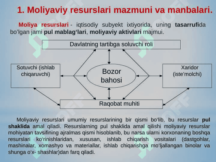 Asosiy va aylanma kapital doiraviy aylanishning moliyaviy jihatlari 3