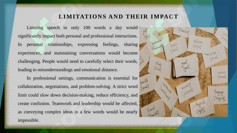 What if you could only speak 100 words a day? 3